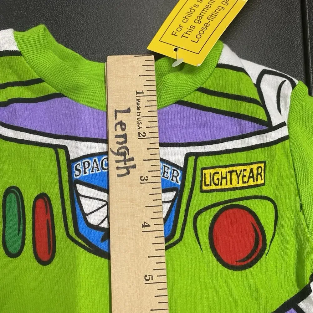 Disney Pixar Toy Story Buzz Lightyear 2-Piece Pajama Set 2T Green Cotton NWT